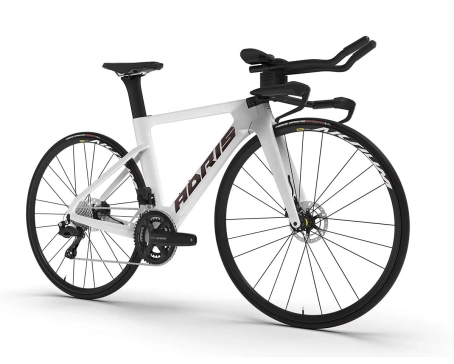 Vélo de triathlon L'ALLURE 105 DI2 Blanc Nacré