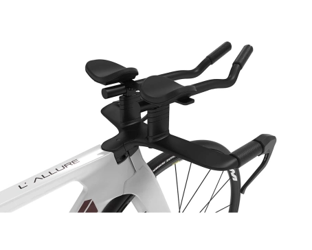 Vélo de triathlon L'ALLURE 105 DI2 Blanc Nacré